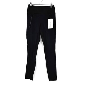 NWT Athleta Peak Hybrid Fleece Tight Legging Black Womens XS 511126